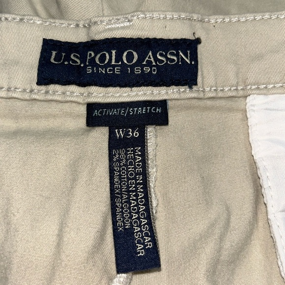 Men’s U.S. Polo Assn.Khaki Shorts Size 36 - Picture 3 of 8